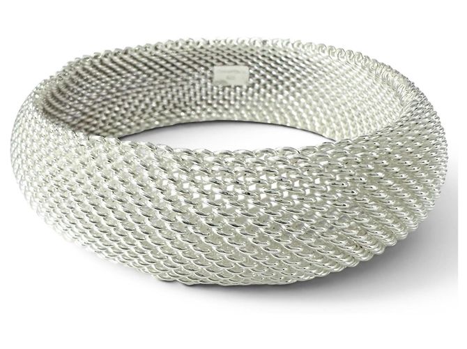 Autre Marque Bracelete Tiffany Somerset Mesh Prata