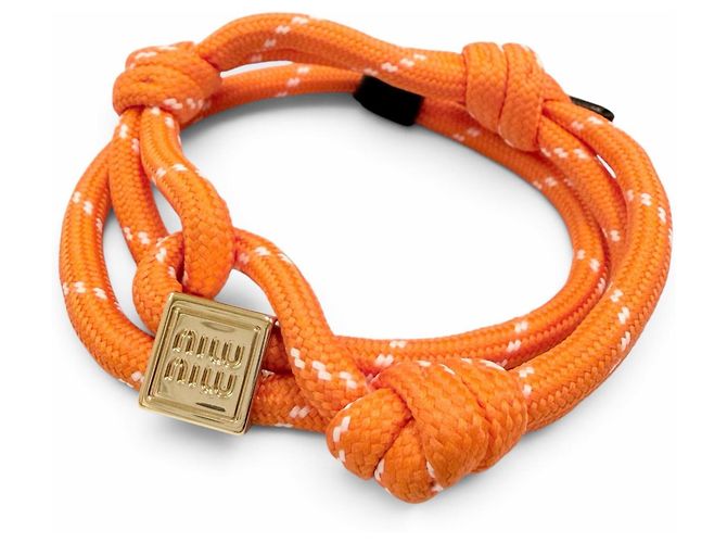 Miu Miu Armband mit orangefarbenem Anhänger
