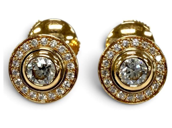 Orecchini Cartier 750 (PG) Damour Diamond D'oro