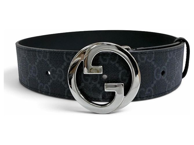 Cinto Gucci GG Supreme Interlocking G Preto