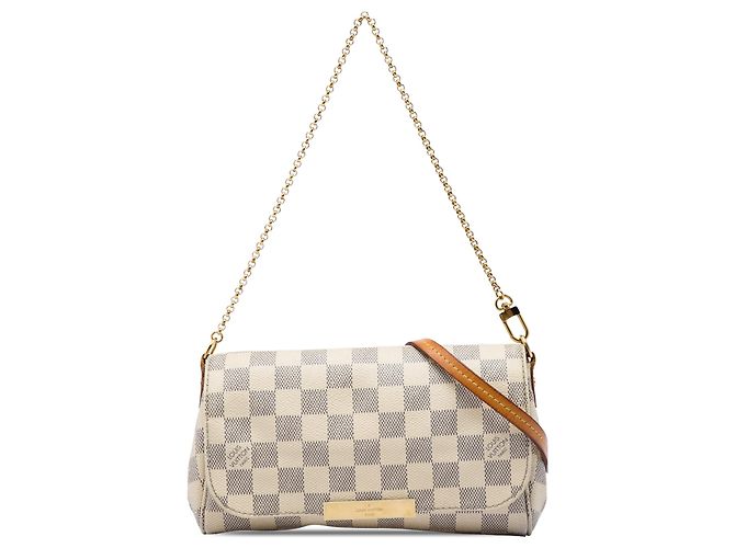 Louis Vuitton White Damier Azur Favorite PM Blanc
