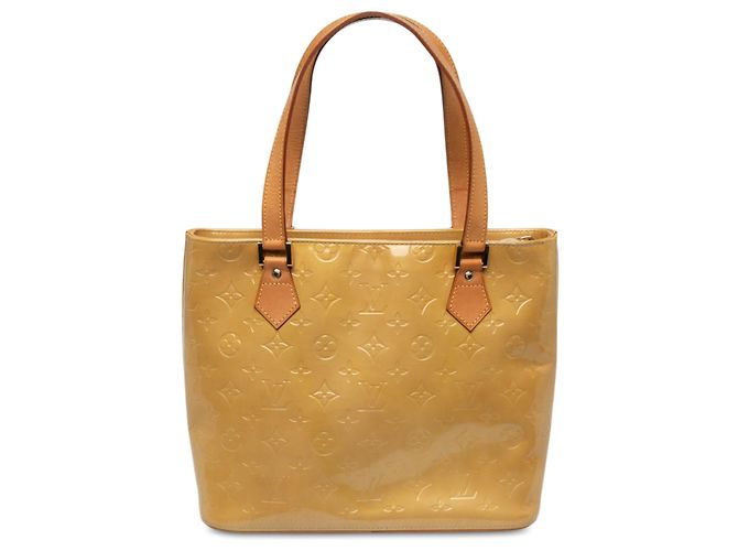 Louis Vuitton Beige Monogram Vernis Houston Bege