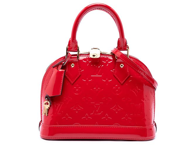 Louis Vuitton Red Monogram Vernis Alma BB Rouge