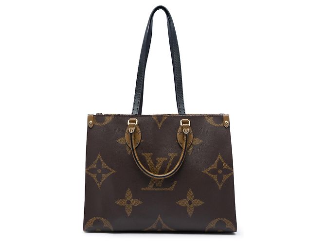 Louis Vuitton Brown Monogram Reverse Giant OnTheGo MM Marrone