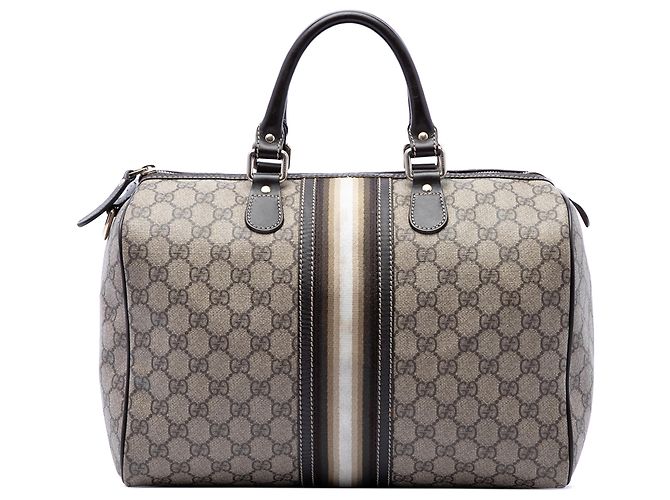 Borsa Boston Gucci Beige Medium GG Supreme Joy Web
