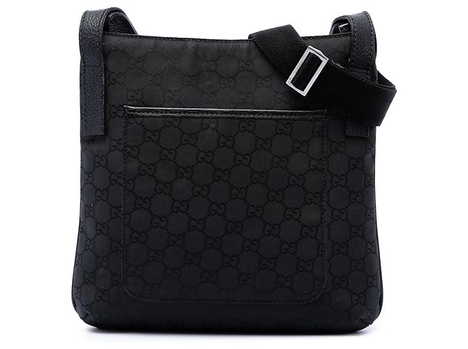 Borsa a tracolla Gucci in canvas GG nero