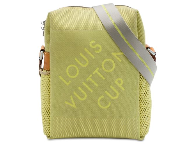 Borsa Louis Vuitton Green Limited Edition Damier Geant LV Cup Weatherly Bag