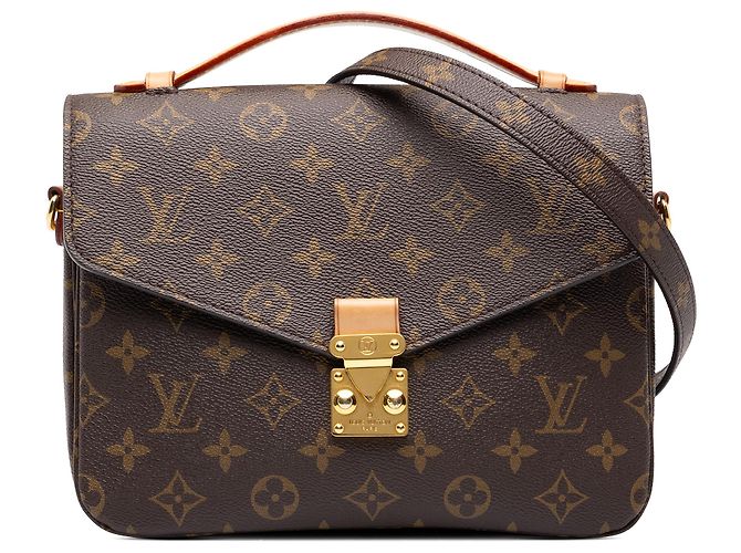 Louis Vuitton Brown Monogram Pochette Metis Marrone