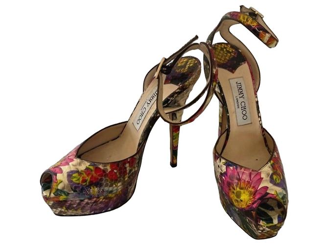 Jimmy Choo Sandali con platform multicolore