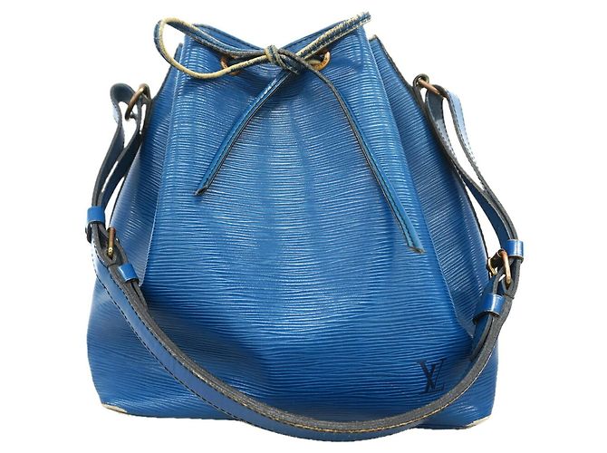 Noe Borsa a tracolla Louis Vuitton Epi Petit Noé Blu