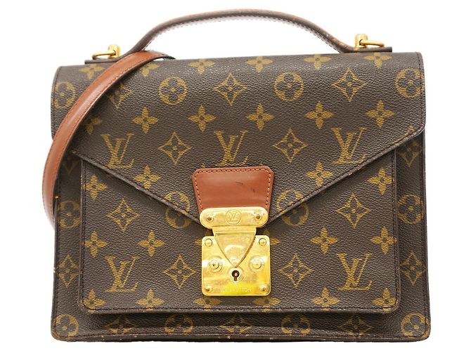 Bolso Louis Vuitton Monogram Monceau 26 Castaño