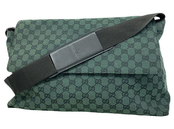 Borsa a tracolla Gucci GG Canvas Verde