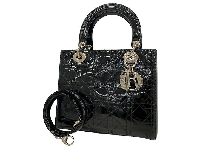 Borsa Christian Dior Cannage Lady Nero
