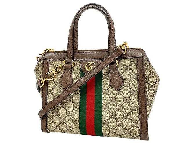Borsa a mano Gucci Ophidia 547551 Brown Marrone