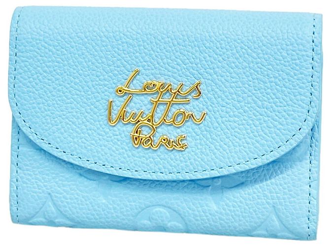 Louis Vuitton Monogram Empreinte Coin Purse Blue