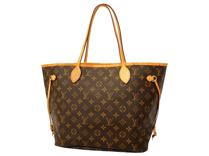 Borsa Tote Louis Vuitton Monogram Neverfull MM Marrone