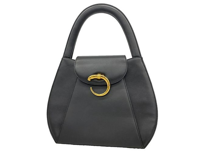Bolsa de couro Cartier Panthère Preto