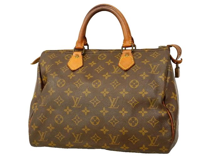 Borsa Louis Vuitton Monogram Speedy 30 Marrone