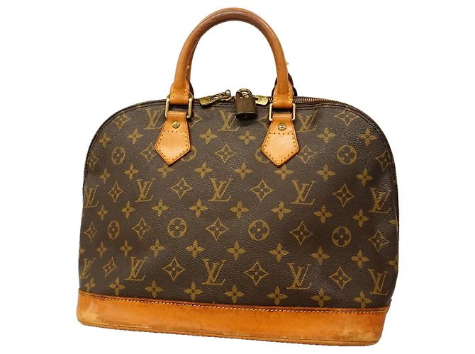 Louis Vuitton Alma Monogram Handtasche Braun