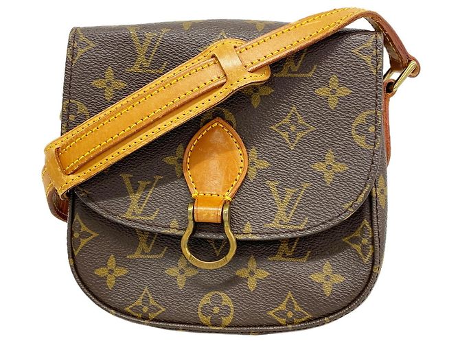 Bolsa de Ombro Louis Vuitton Monogram Mini Saint Cloud Marrom
