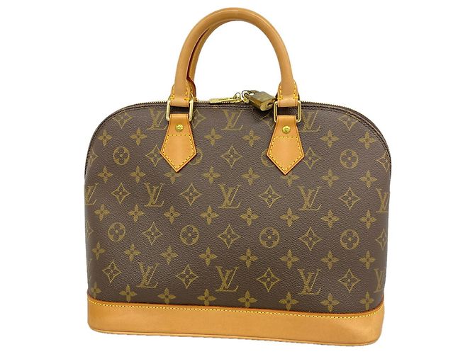 Bolsa de mão Louis Vuitton Alma Monogram Marrom