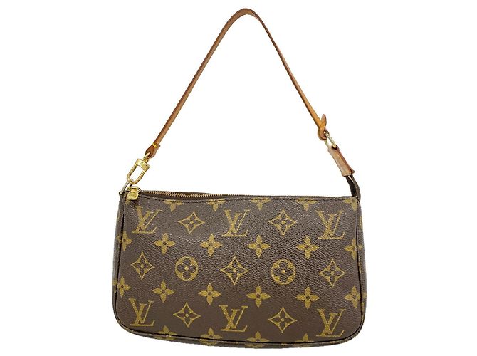 Louis Vuitton Monogram Pochette Accessoires M51980 Marrone