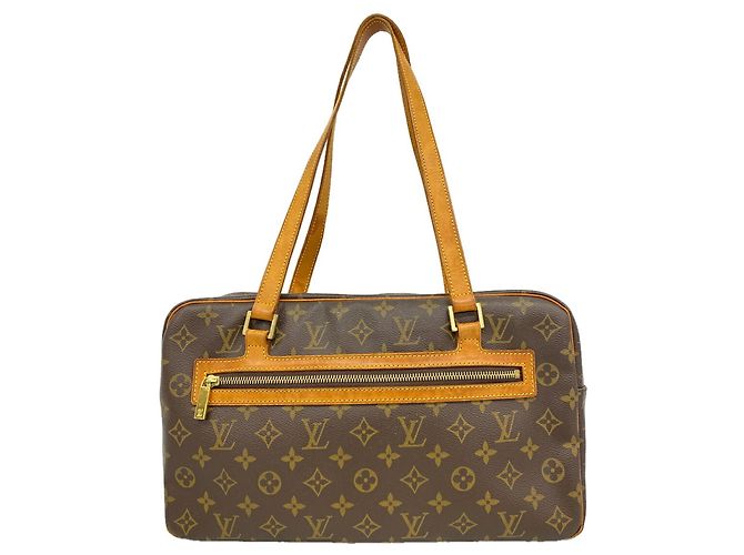 Bolso de hombro Louis Vuitton Monogram Cite GM Castaño