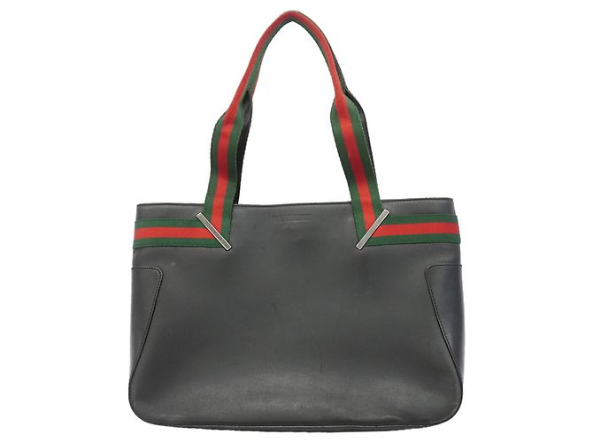 Borsa Tote Gucci in pelle nera Nero