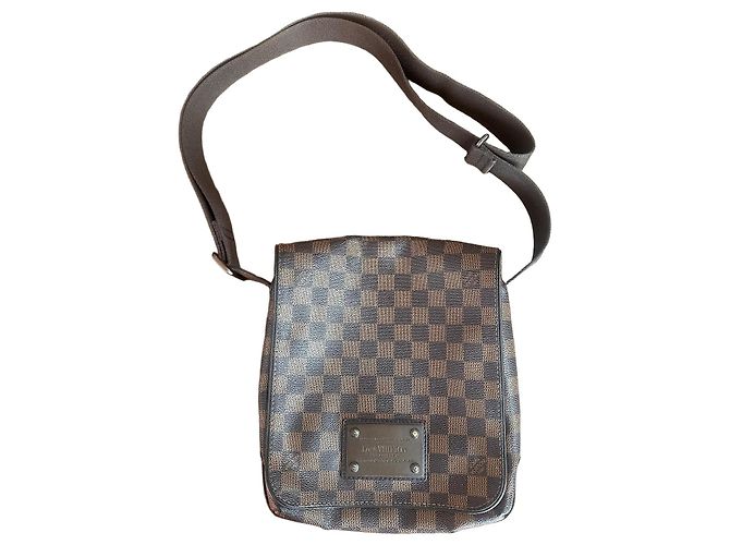 Louis Vuitton Borsa a Tracolla Damier Ebene Marrone