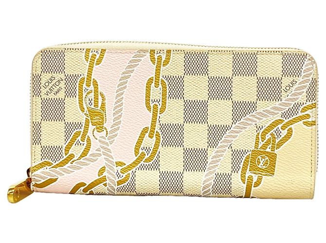 Cartera Zippy Louis Vuitton Damier Azur Nautical Blanco