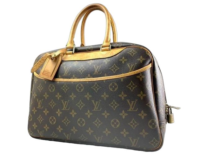 Louis Vuitton Bolsa Deuville Monogram Canvas Marrom