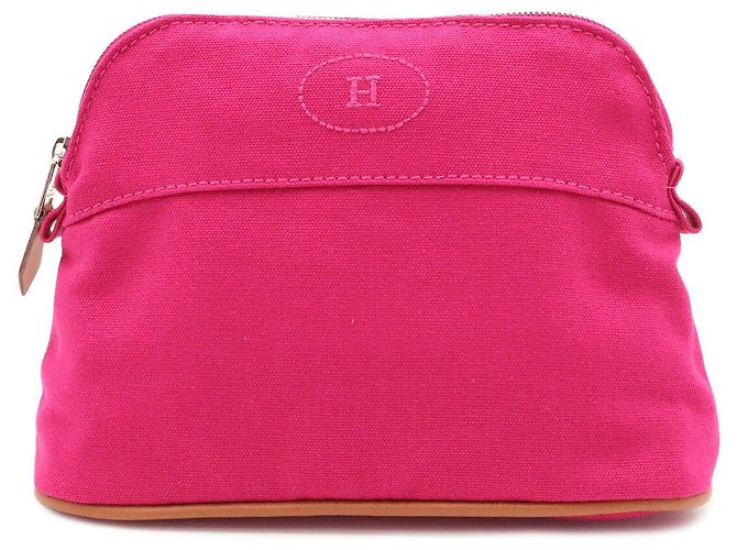Bolsa Hermès Bolide Rosa de Tecido