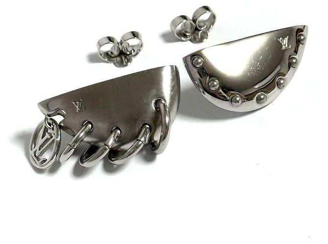 Orecchini Louis Vuitton Bionic Argento Metallico