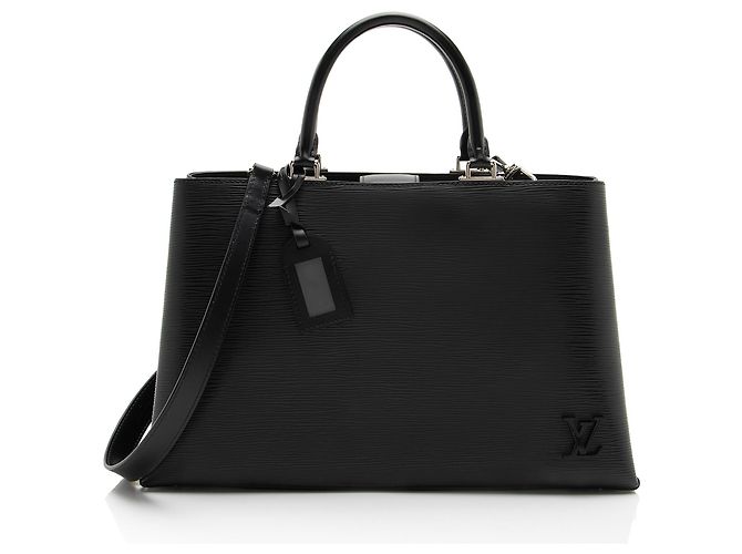 Sac cabas Louis Vuitton Epi Leather Kleber MM Noir