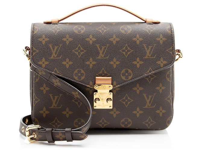 Sac à épaule Louis Vuitton Monogram Canvas Pochette Metis Marron