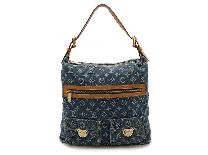 Sac Louis Vuitton Monogram Denim GM Bleu