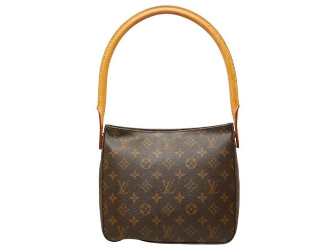 Borsa a tracolla Louis Vuitton Looping MM Monogram Marrone