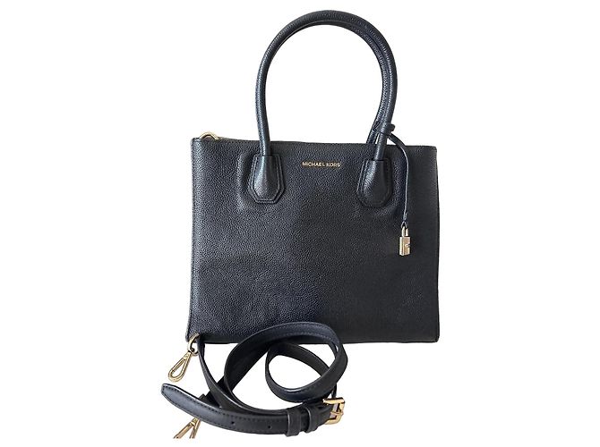 Michael Kors Sac Tote Mercer en Cuir Perforé Noir