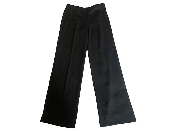 Pantaloni Max Mara neri a gamba dritta Nero