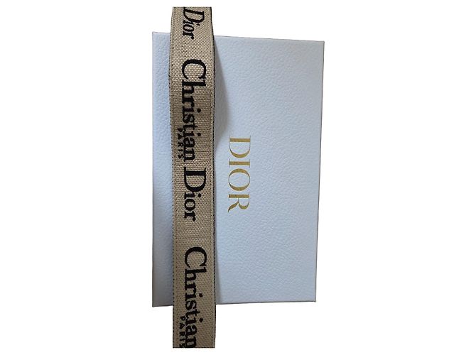 Christian Dior Jacquard Canvas Shoulder Strap Black Beige