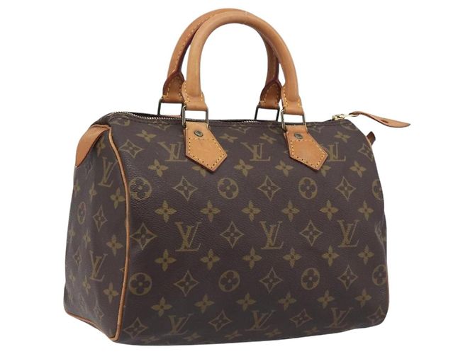Bolsa de mão LOUIS VUITTON Monogram Speedy 25 M41528 LV Auth 207674A
