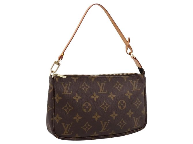 LOUIS VUITTON Monogram Pochette Accessoires Pouch M51980 LV Auth fm5457V Monogramma