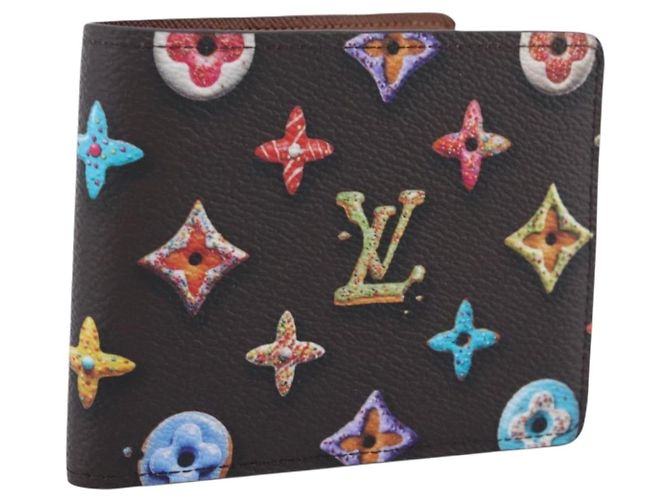 LOUIS VUITTON Donuts Portefeuille Slender Wallet M28283 LV Auth 207646SAM Monogram
