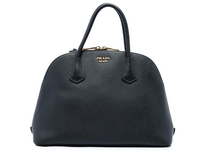 Bolso de mano Prada Saffiano Cuir Dome Negro