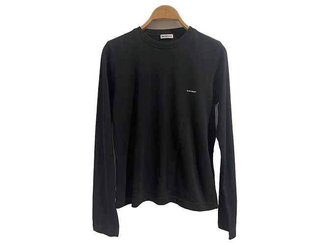 T-shirt Balenciaga nera T.M Nero