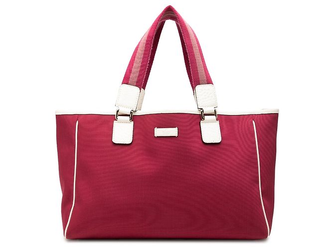 Bolso Tote Gucci Canvas Web rosa