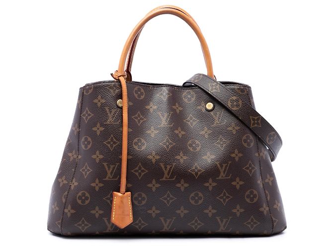 Bolsa Louis Vuitton Monogram Montaigne MM Castanha Marrom