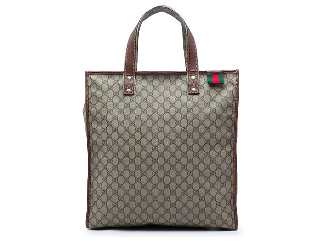 Sac cabas Gucci GG Supreme Web beige