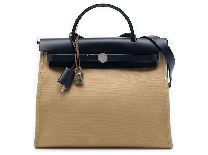 Borsa Hermès Toile Herbag Zip 31 Beige