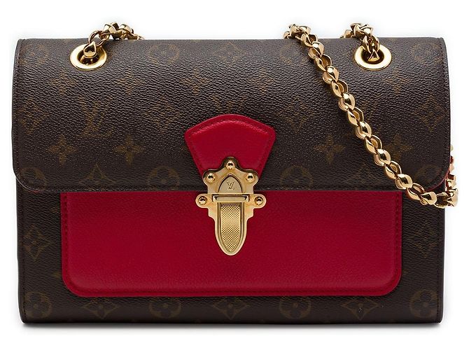 Borsa a tracolla Louis Vuitton Monogram Victoire Marrone
